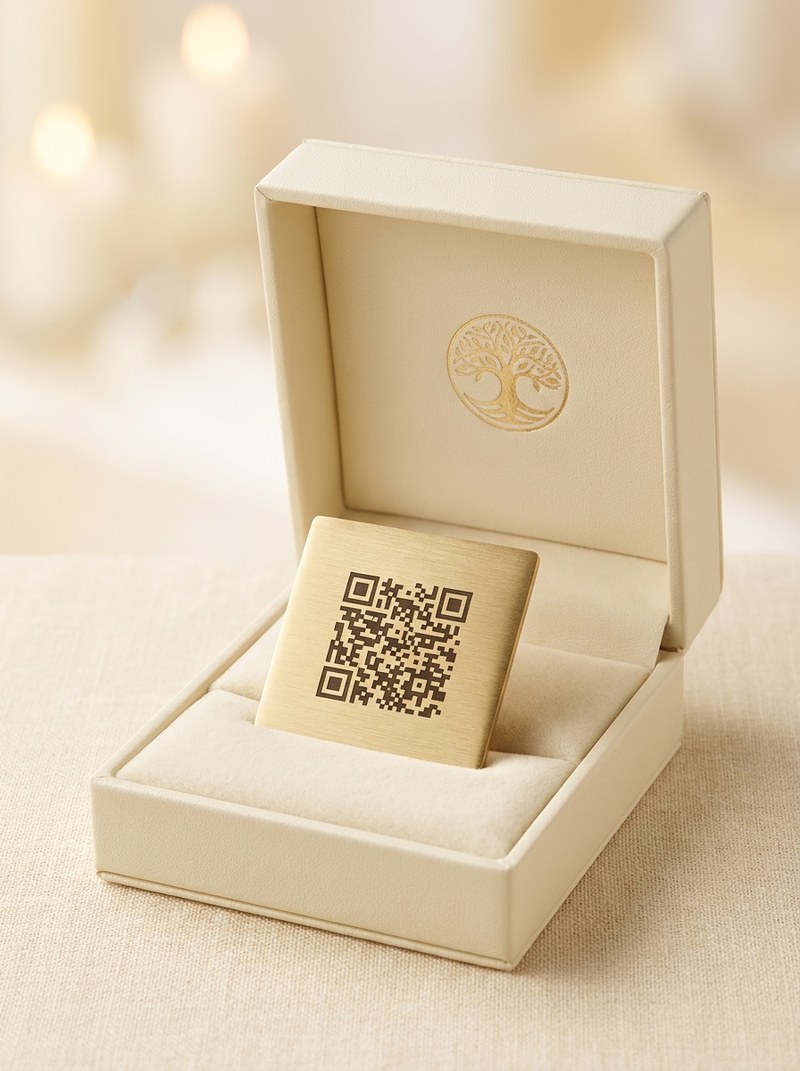 לוחית QR ועמוד הנצחה